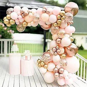 Rose Gold Balloon Arch - Pixilated