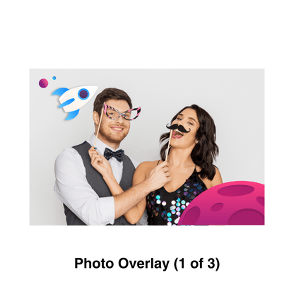 Space Photo Booth Theme - Pixilated