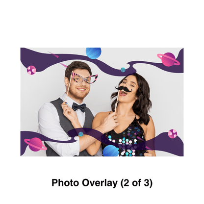 Space Photo Booth Theme - Pixilated