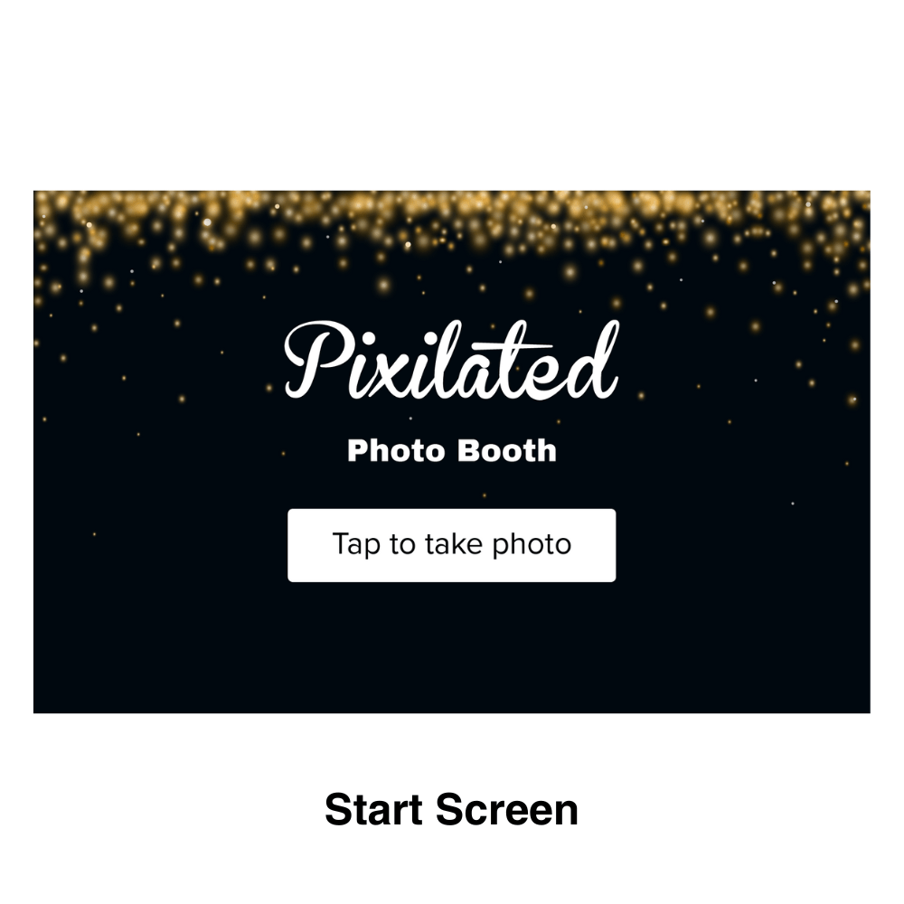 Sparkler Lights Photo Booth Theme - Pixilated