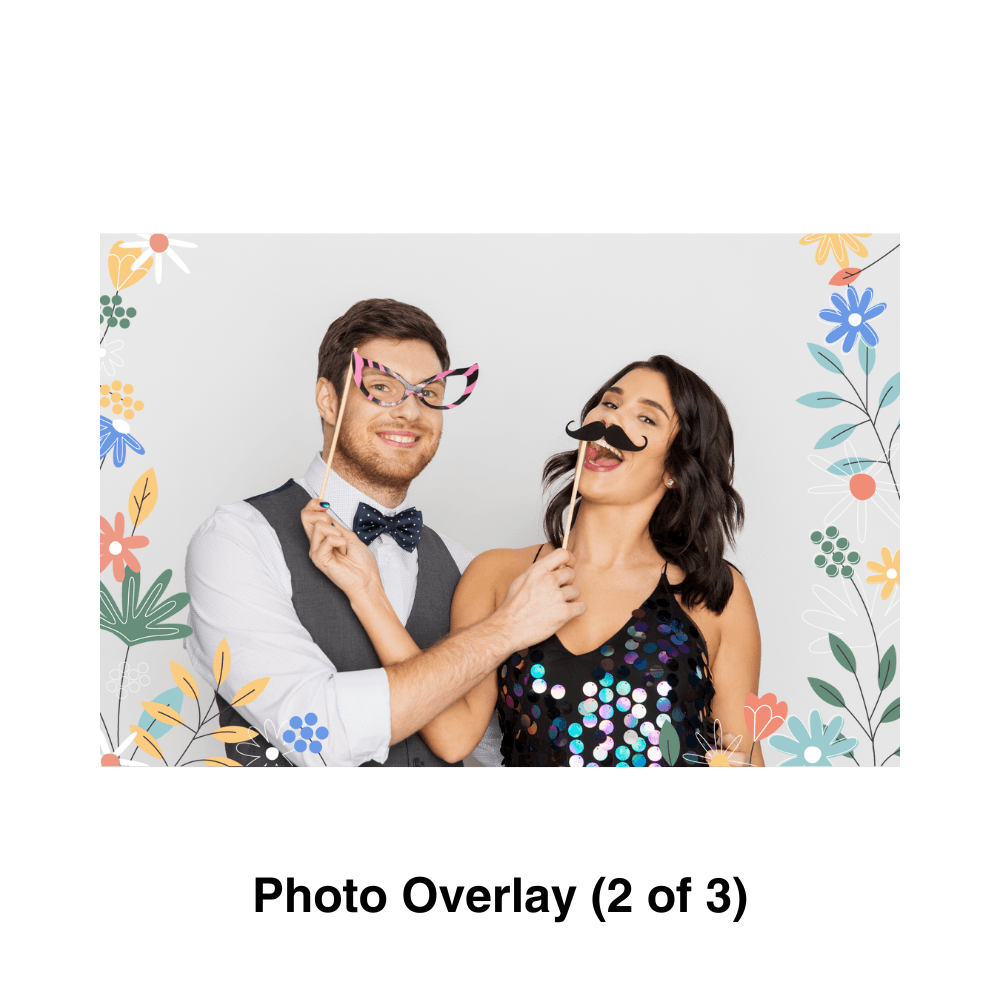 Spring Flower Photo Booth Theme - Pixilated
