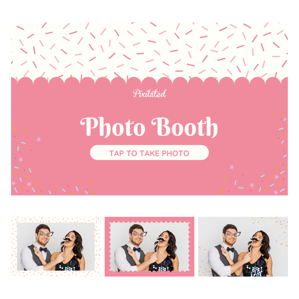 Sprinkle Photo Booth Theme - Pixilated