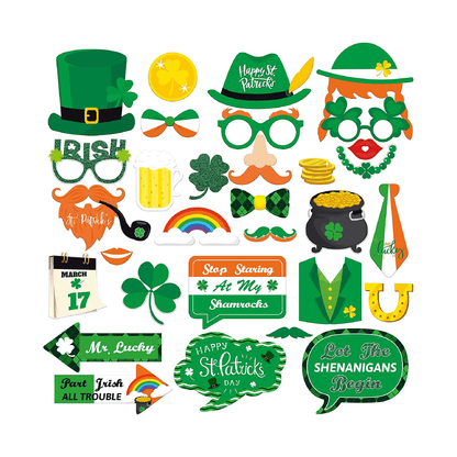St Patrick's Day Photo Booth Bundle - Pixilated