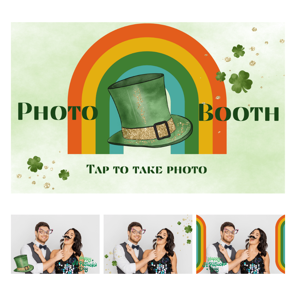 St Patrick's Day Photo Booth Theme - Pixilated