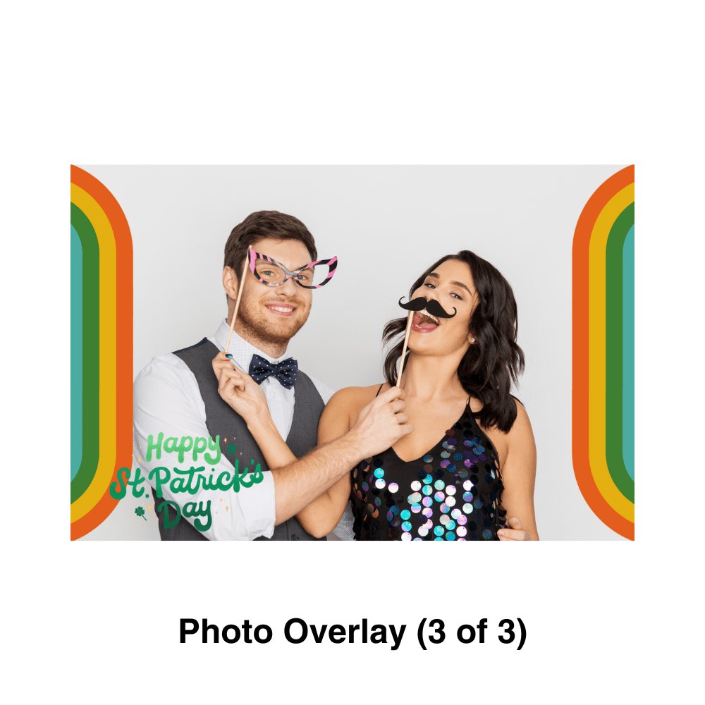 St Patrick's Day Photo Booth Theme - Pixilated