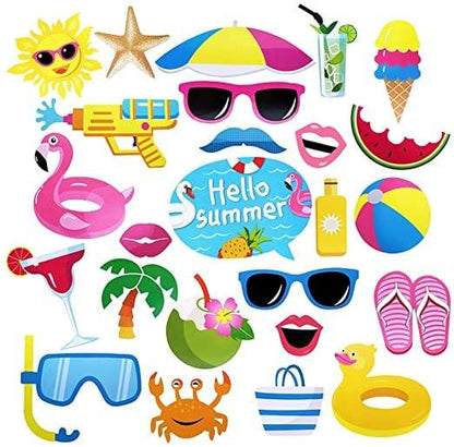Summer Photo Booth Props - Pixilated