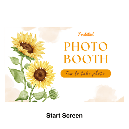 Sunflower Photo Booth Theme - Pixilated