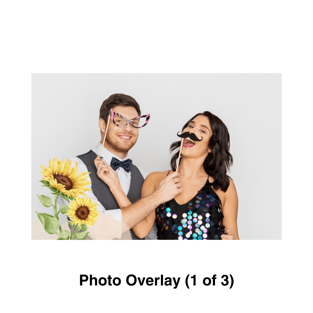 Sunflower Photo Booth Theme - Pixilated