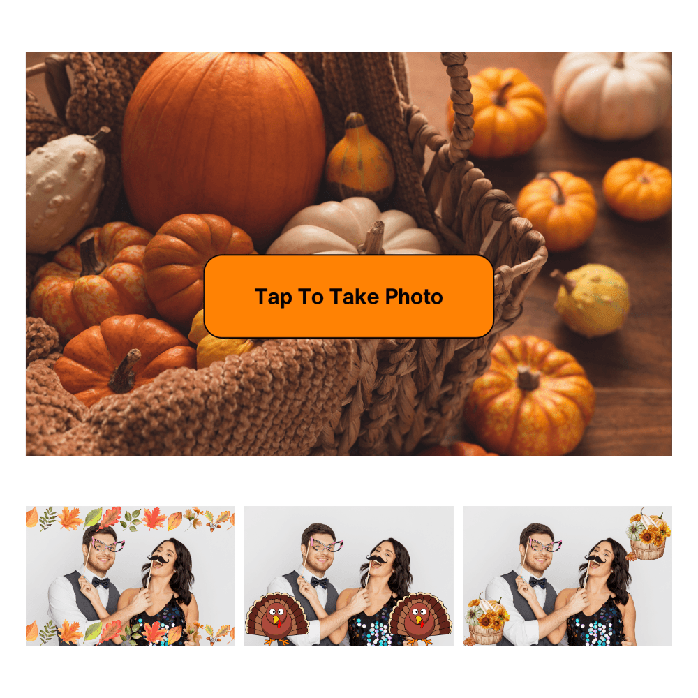 Thanksgiving Photo Booth Theme - Pixilated