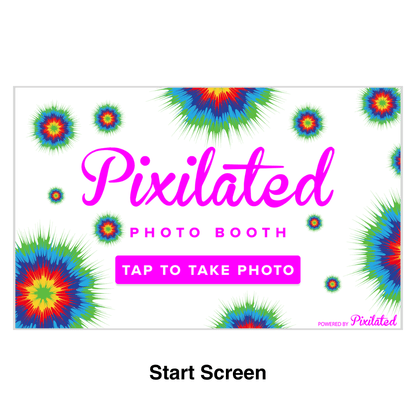 Tie Dye Photo Booth Theme - Pixilated
