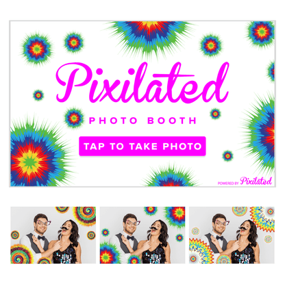 Tie Dye Photo Booth Theme - Pixilated