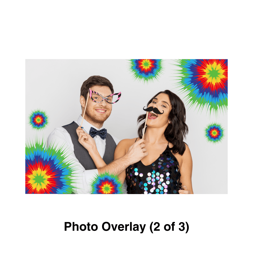 Tie Dye Photo Booth Theme - Pixilated