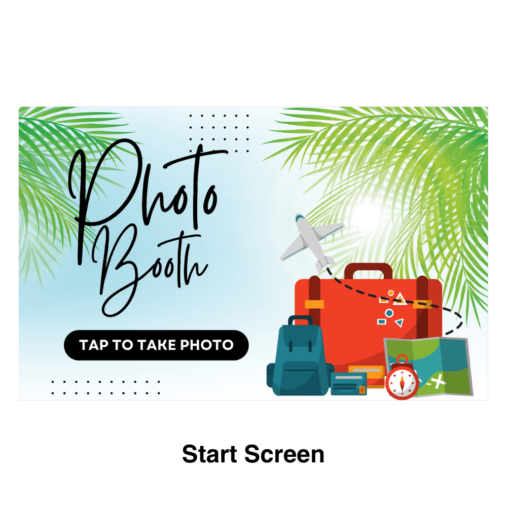 Travel Photo Booth Theme - Pixilated