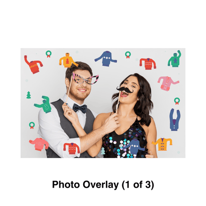 Ugly Sweater Photo Booth Theme - Pixilated
