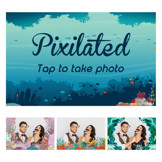 Under The Sea Photo Booth Theme - Pixilated
