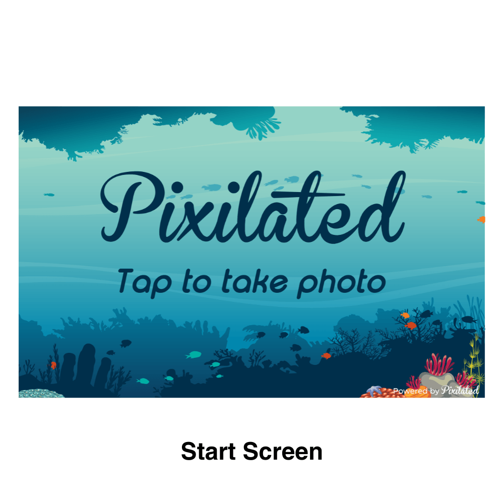Under The Sea Photo Booth Theme - Pixilated