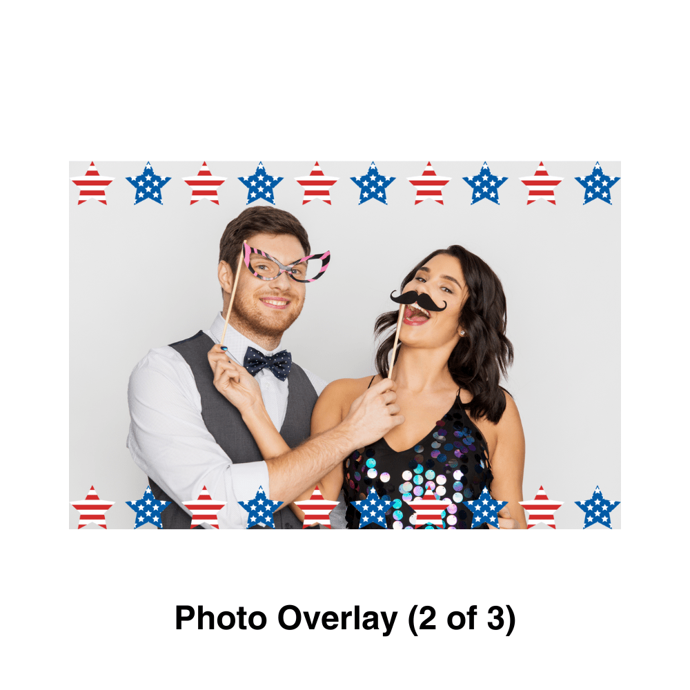 USA Photo Booth Theme - Pixilated