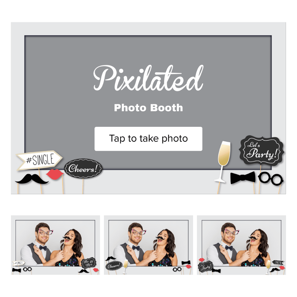 Wedding Signs Photo Booth Theme – Pixilated