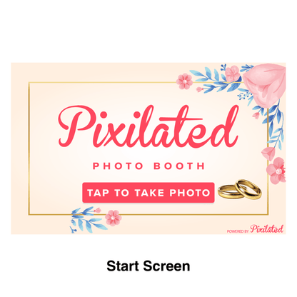 Whimsical Wedding Photo Booth Theme - Pixilated